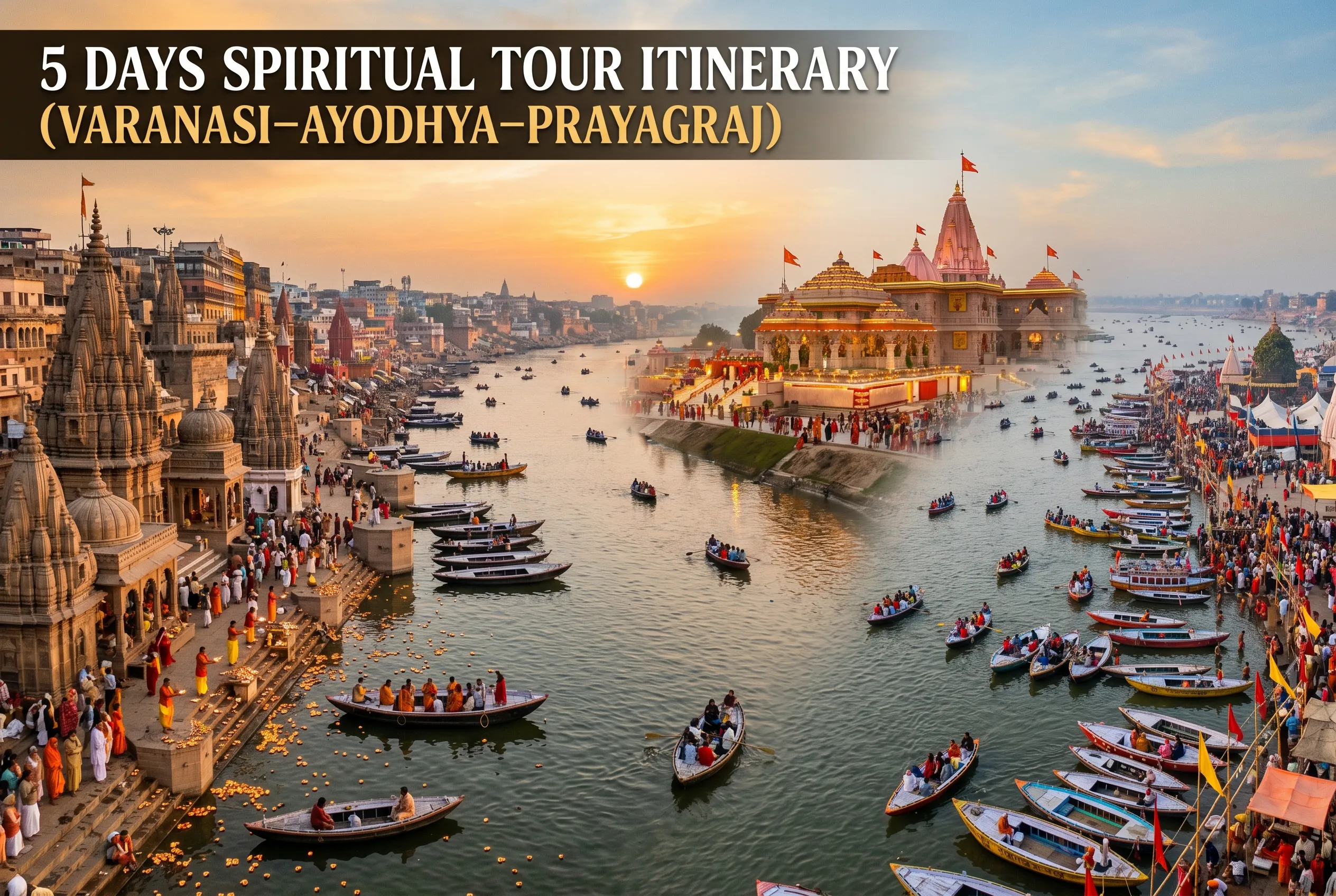 5 Days Spiritual Tour Itinerary (Varanasi–Ayodhya–Prayagraj)