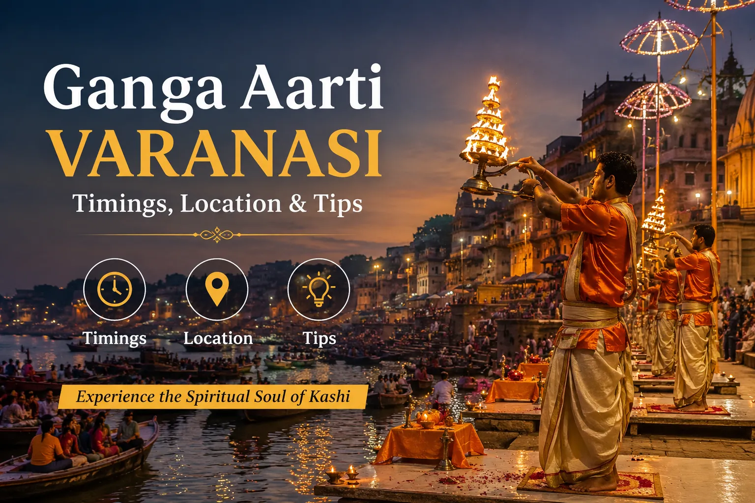 Ganga Aarti Varanasi – Timings, Location & Tips for 2026